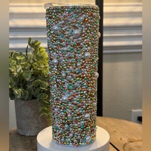 Christmas Bling Cup/Handmade/Brand New